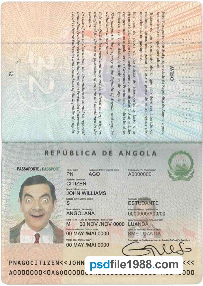 Angola Passport
